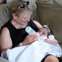 Grammy feeds Julia